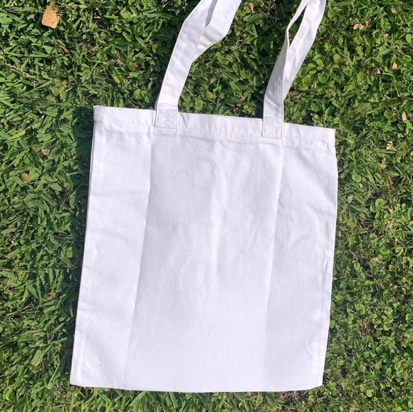Handmade Canvas Tote Bag | Machine Embroidered - Picture 2 of 3